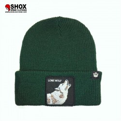 Wolf Forest Ribbed  Beanie