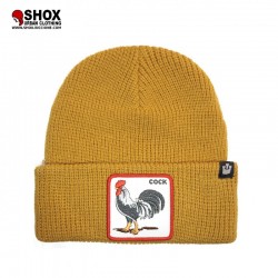 Cock Ribbed Mustard Beanie
