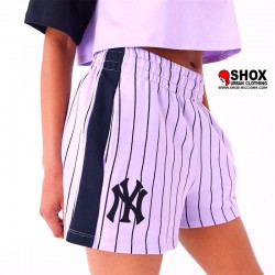 MLB New York Yankees Pinstripe Short Violet