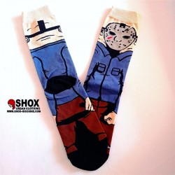 Jason Horror Socks , calza con immagine fronte retro taglia unica
