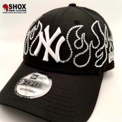 Custom 9Forty NY Flame Of Strass Black