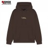 Ribs Stencil Hoodie Brown