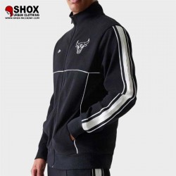 NBA Chicago Bulls Outline Black Track Zip jacket