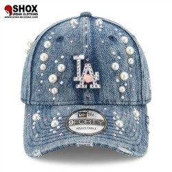 Custom 9Forty LA Denim Pearls & Rose