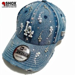 Custom 9Forty LA Denim Pearls Two Tone