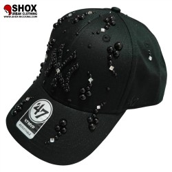 Custom 9Forty NY Tonal Black Pearls and Mirrors