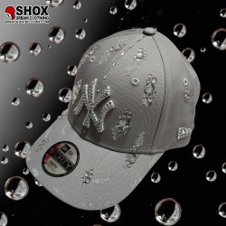 Custom 9Forty NY Rhinestones and Drops Grey