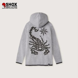 JUNIOR Scorpion Tech Zip Hoodie Grey