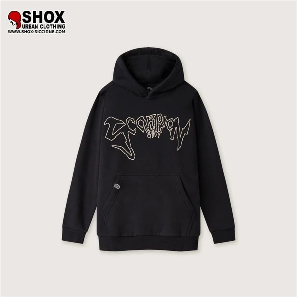 JUNIOR Lettering Hoodie Black