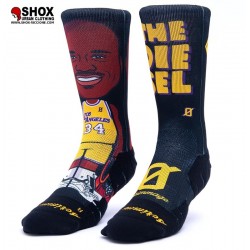 NBA Socks Shaquille O'Neal Diesel Lakers Black