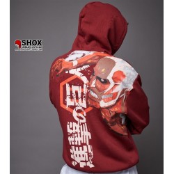 Attack On Titan Colossal Bordeaux Hoodie