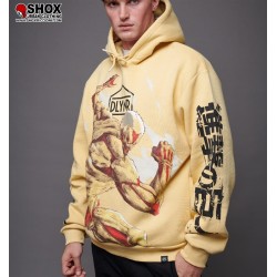 Attack On Titan Armored Beige Hoodie