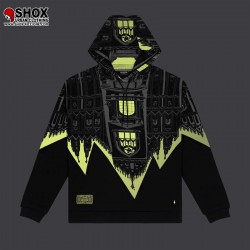 BENCH Duomo Over Hoodie Black/Lime